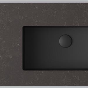 Wave / Umber, Matte Black