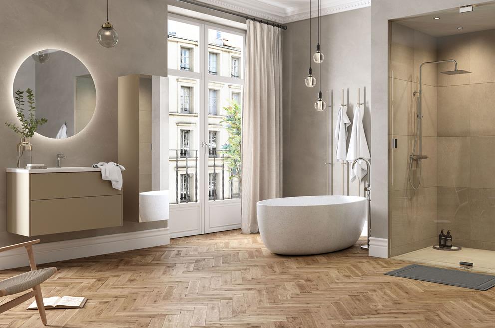 beige badrum inspiration