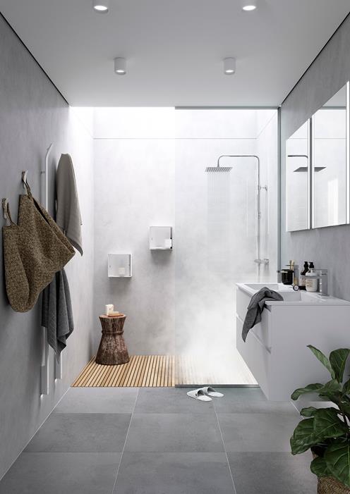 inspiration för avlånga badrum