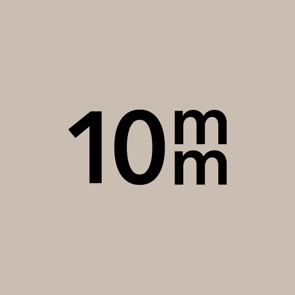 Duschlösningen är tillverkad i 10 mm härdat säkerhetsglas.