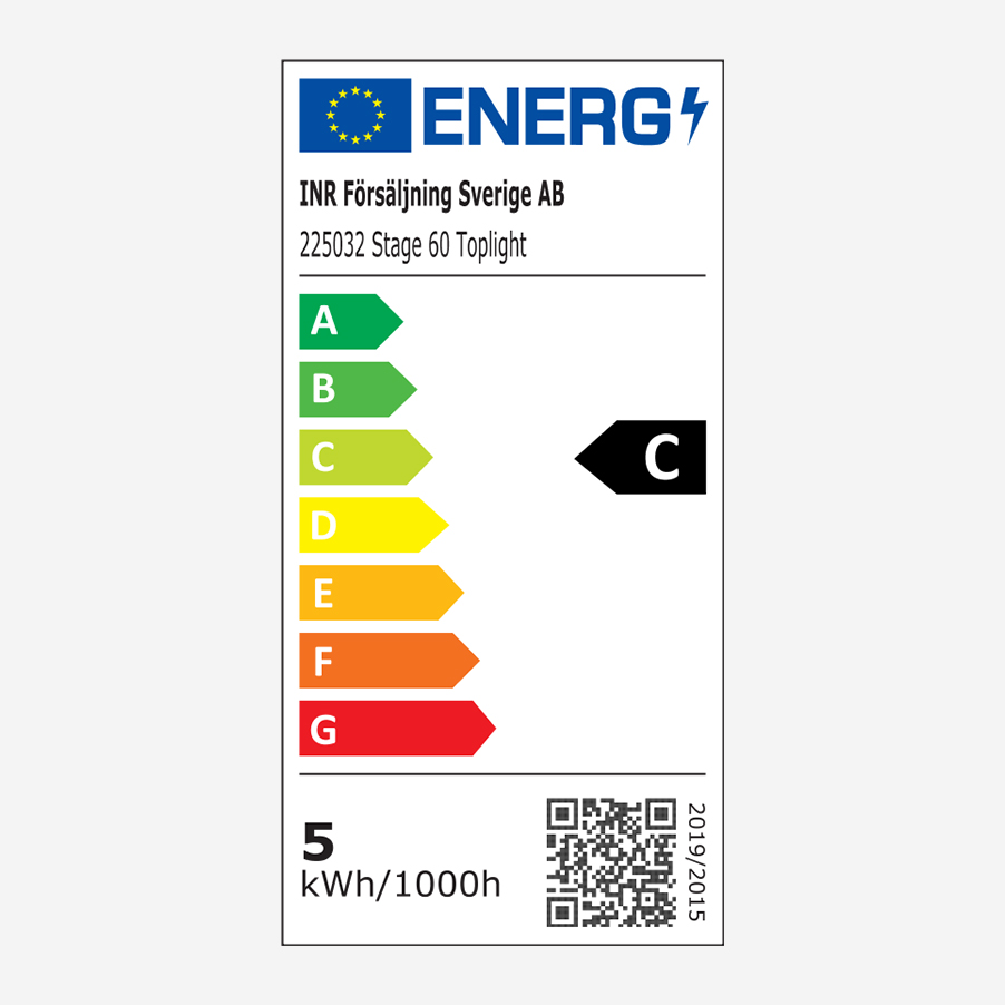 Energimärkning STAGE 60