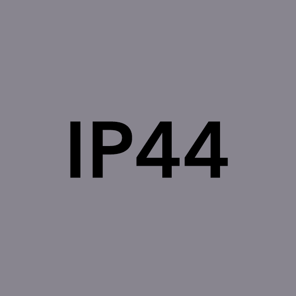 Produkten har skyddsklass IP44 och är godkänd för zon 2 i våtrum.