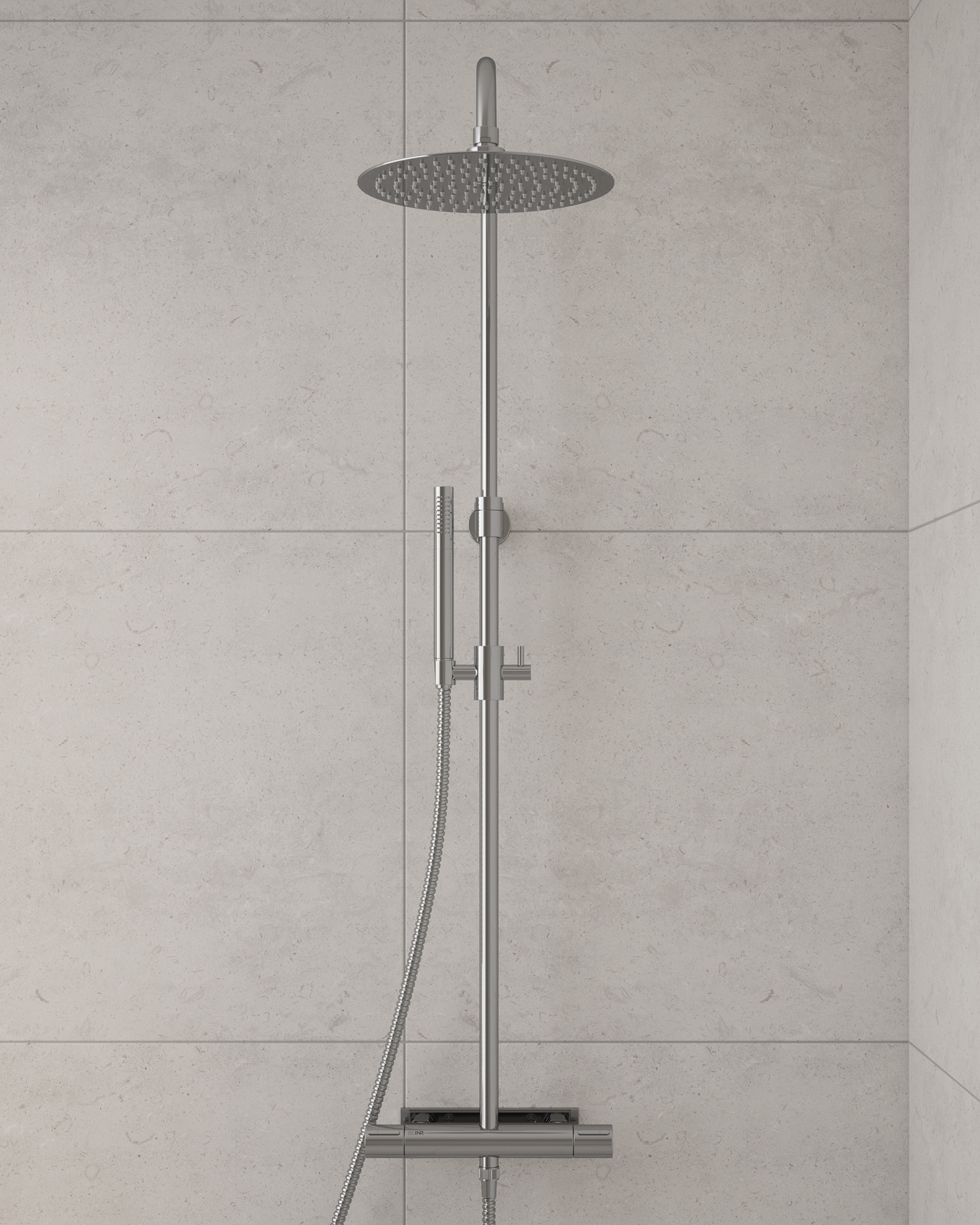 Takduschset Mist i Chrome.