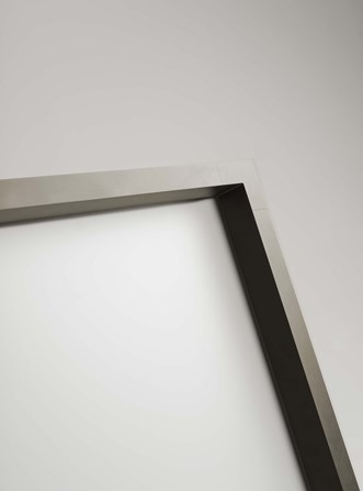 Duschvägg Edge i Stone med glaset Frosted.