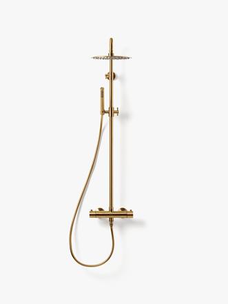 Takduschset Steel Pleasure 2 i Brushed Brass.