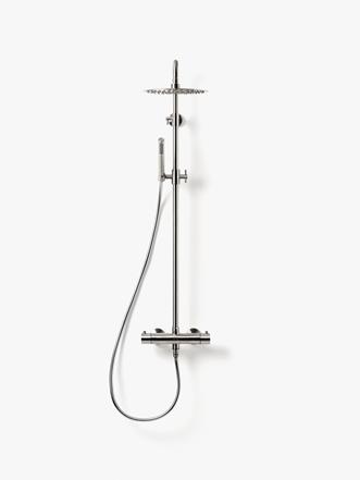 Takduschset Steel Pleasure 2 i Brushed Stainless.