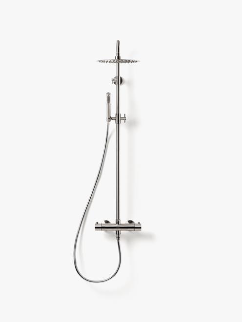 Takduschset Steel Pleasure 2 i Brushed Stainless.