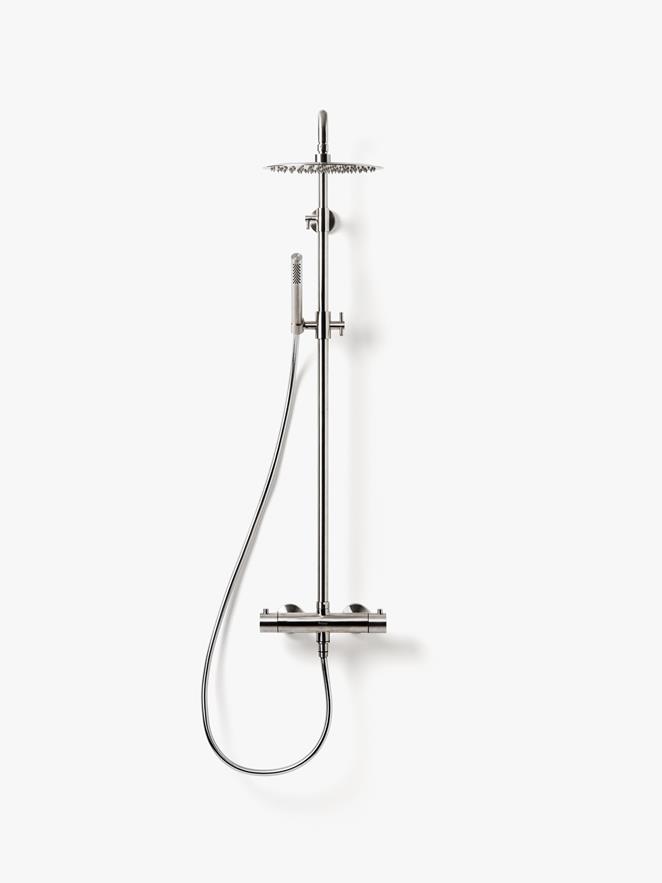 Takduschset Steel Pleasure 2 i Brushed Stainless.