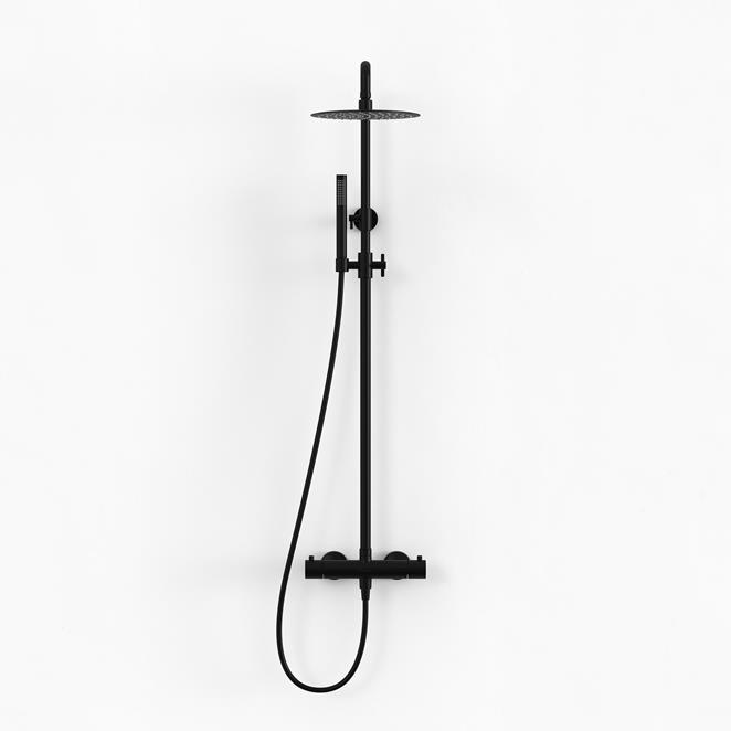 Takduschset Steel Pleasure 2 i Ultra Matte Black.