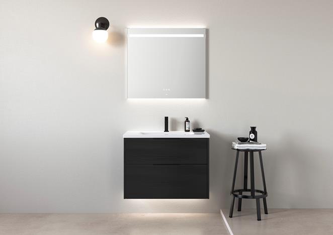 Grand Solid 80 i Black Oak med spegel Touch 80.