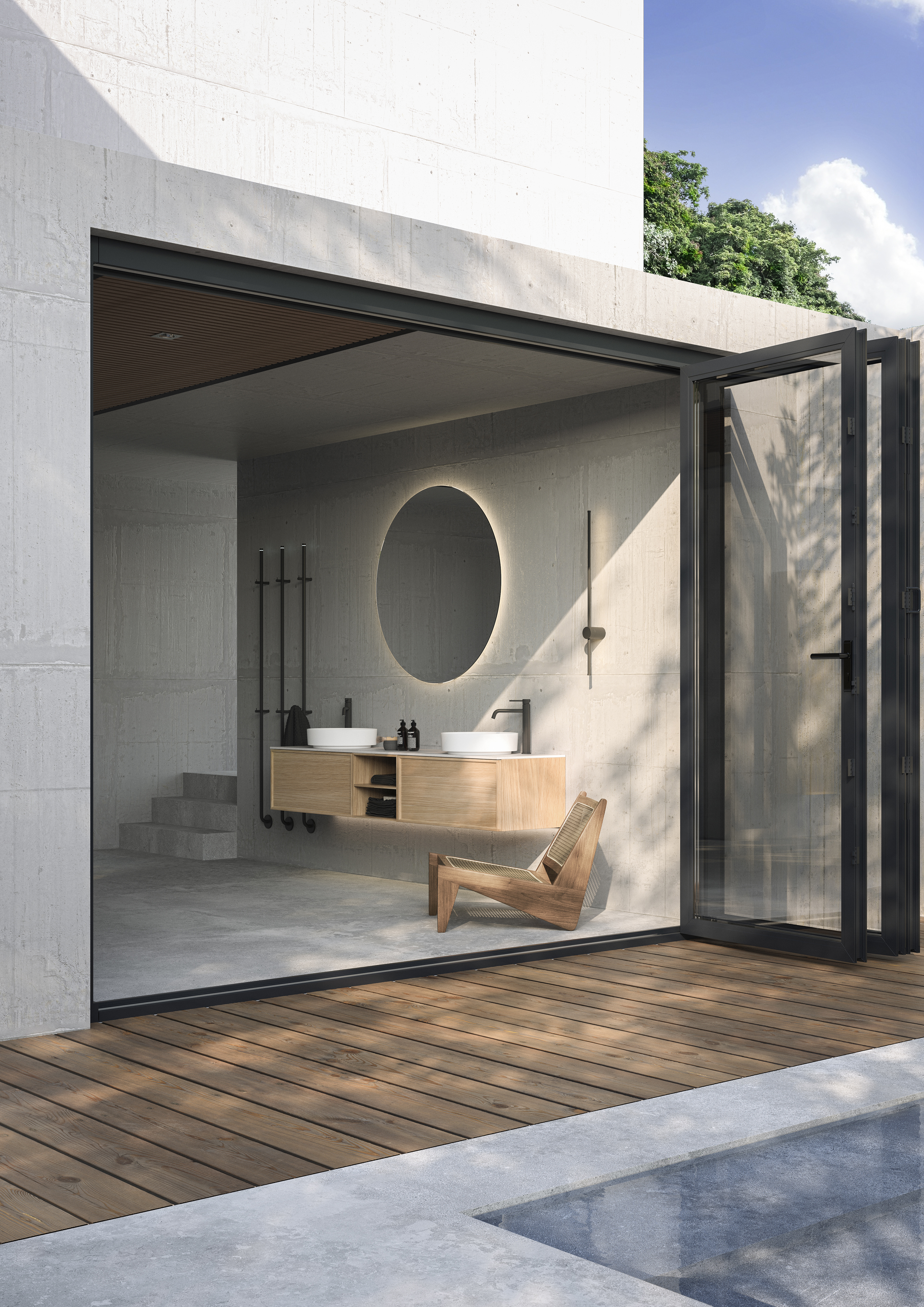 Air Wood Unlimited med spegel Loox110.