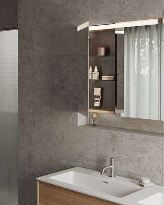 Inbyggt spegelskåp Stage 160. Alvaret Ash 60x30.