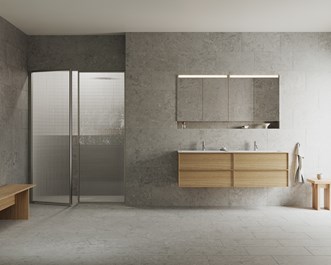 Edge 4 i Stone med Core Nema 160 i Natural Oak. Alvaret Ash 60x30.