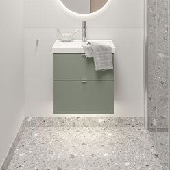 Viskan Solid 50 i Forest (NCS S S 5005-G50Y) med spegel Slot.