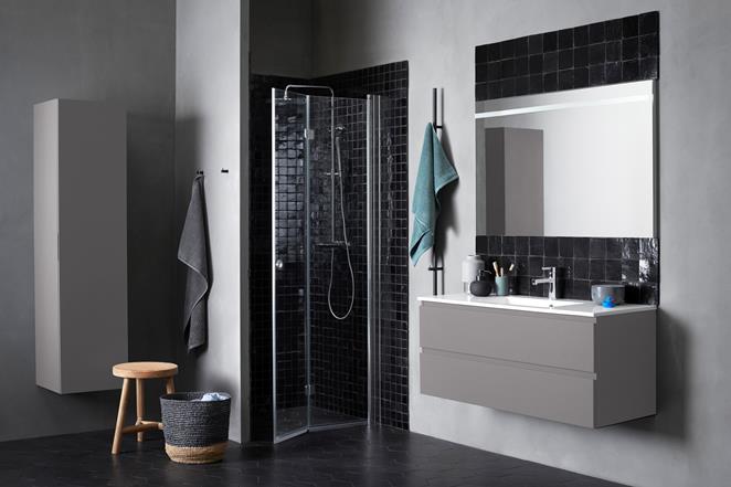 vackra badrum som går i grått | INR