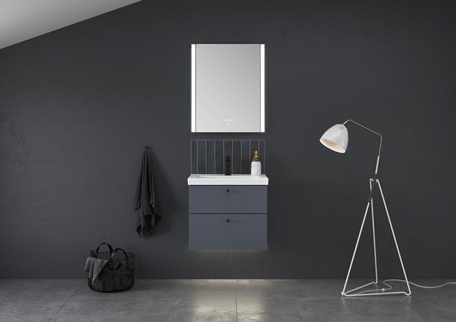 Viskan Solid 60 i NCS S 7005-R80B med spegel Scene 60.